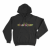 Colorful Out Of Character Unisex Hoodie Black