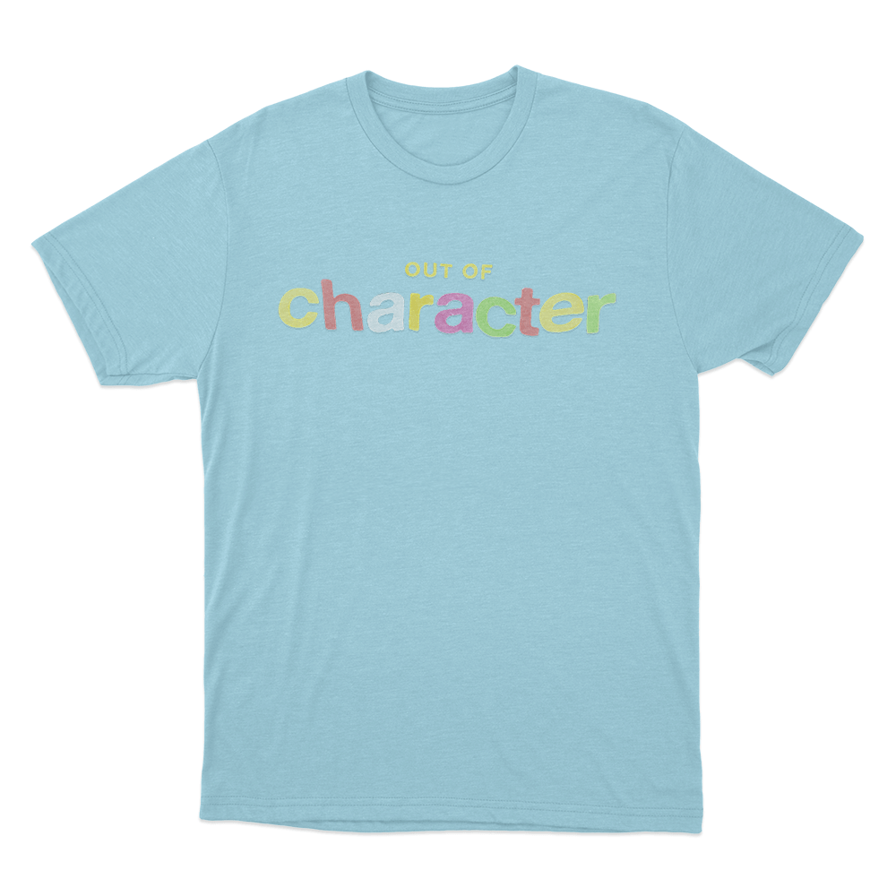 Colorful Out Of Character Unisex T Shirt Sky Blue Colorful Out Of Character Unisex T Shirt Sky Blue