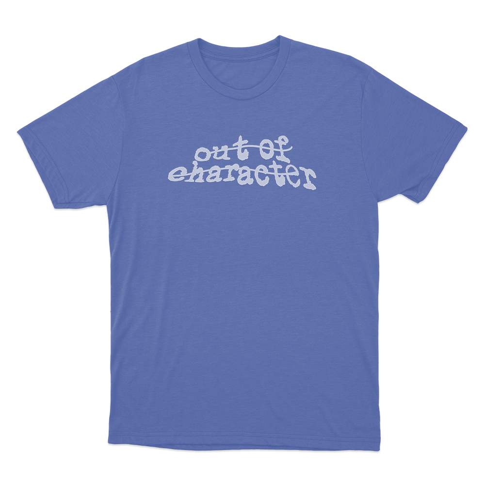 Out Of Character Glitch Unisex T Shirt Blue Out Of Character Glitch Unisex T Shirt Blue