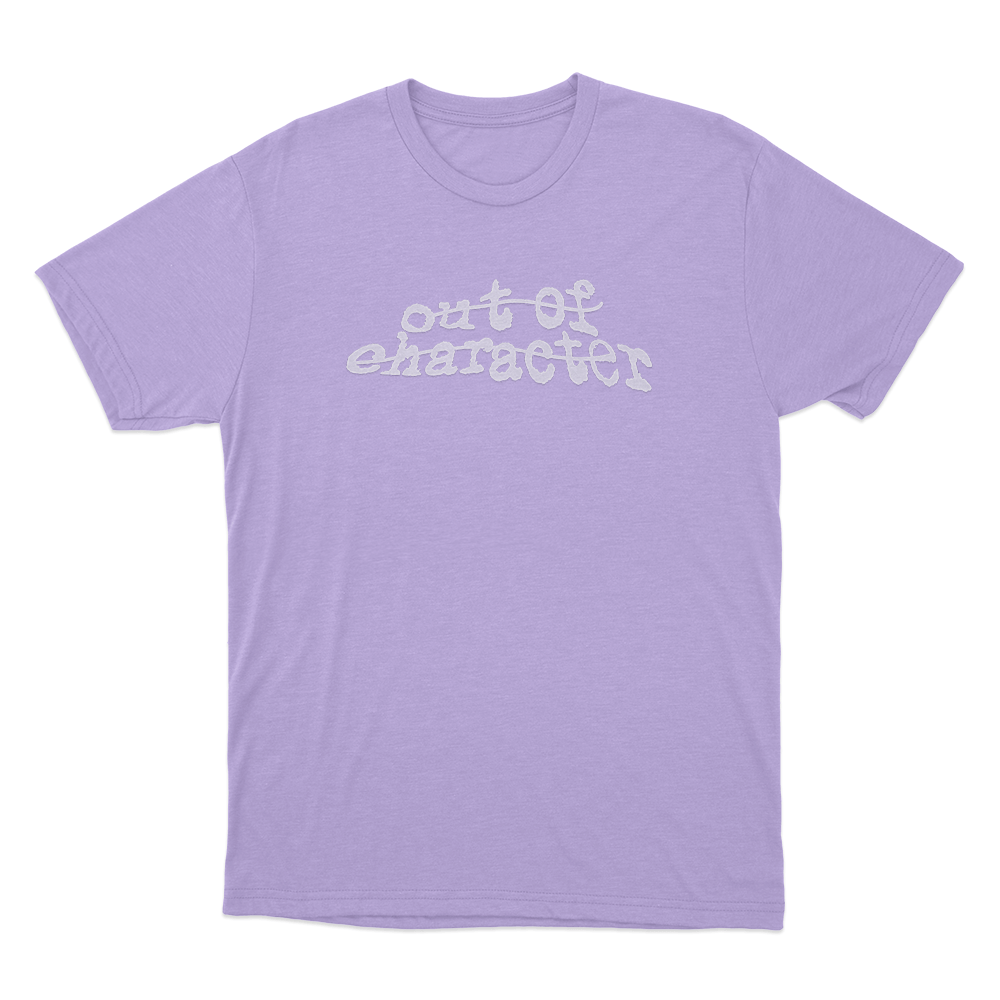 Out Of Character Glitch Unisex T Shirt Purple Out Of Character Glitch Unisex T Shirt Purple