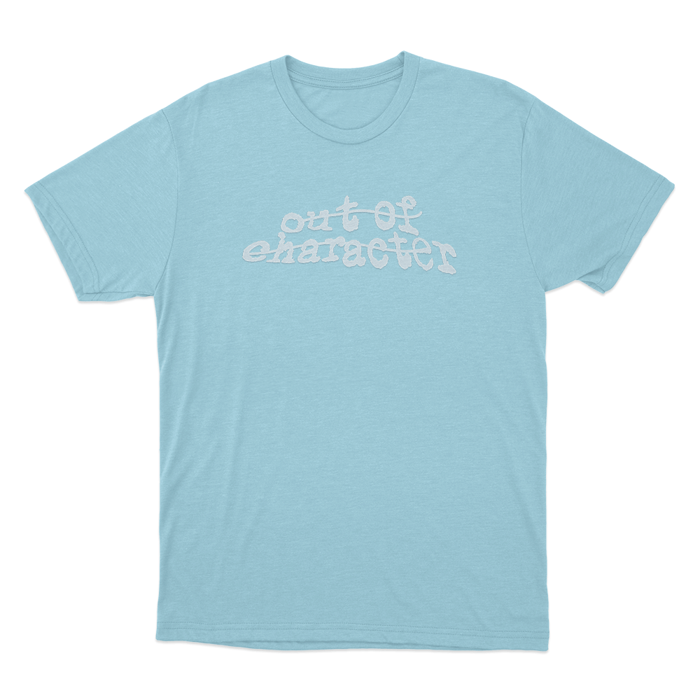 Out Of Character Glitch Unisex T Shirt Sky Blue Out Of Character Glitch Unisex T Shirt Sky Blue
