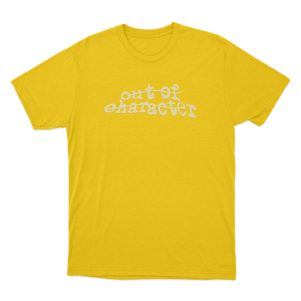 Out Of Character Glitch Unisex T Shirt Yellow Out Of Character Glitch Unisex T Shirt Yellow