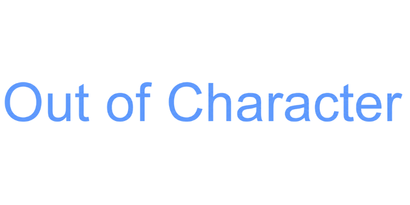 Out Of Character Merch